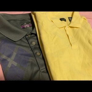 (2) Mens XL polo